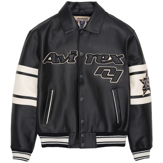 Avirex Men's Leather Bomber Jacket