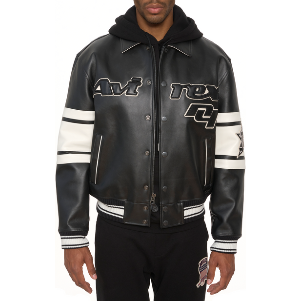 Avirex Men's Leather Bomber Jacket