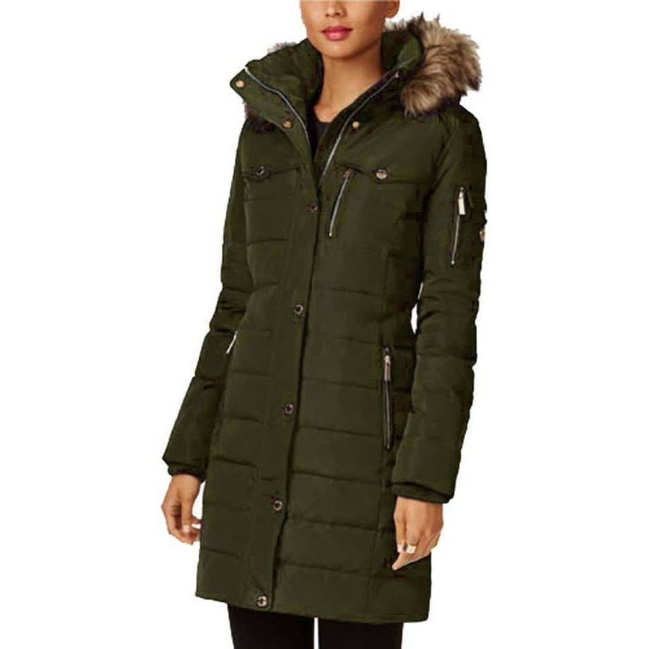 MICHAEL Michael Kors Women's Down Winter Coat with Zip Out Hood - Zooloo Leather