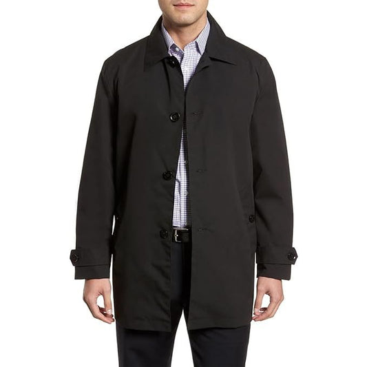 Cole Haan Men's Classic Stand Collar Rain Jacket