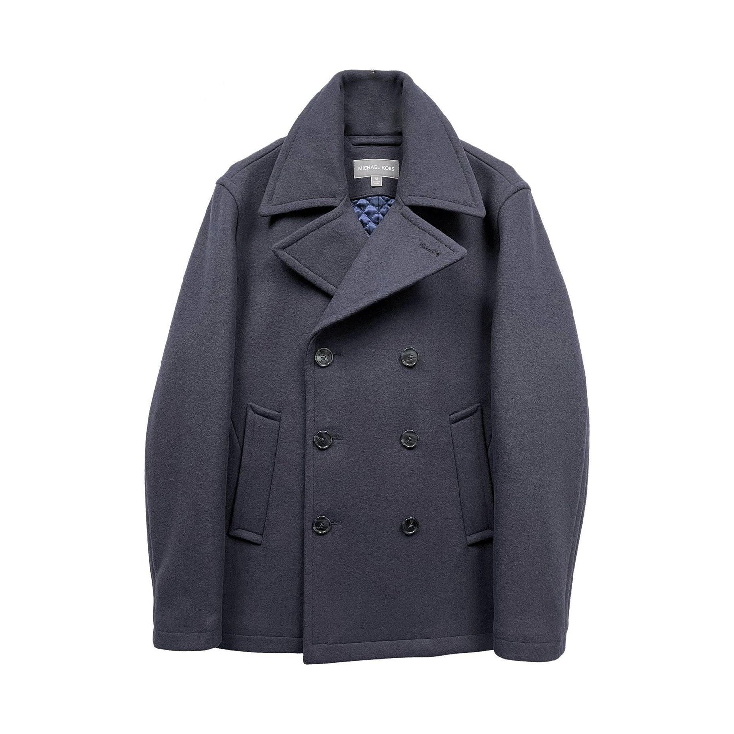 Michael Kors Men's Double Breasted Wool Peacoat - Zooloo Leather