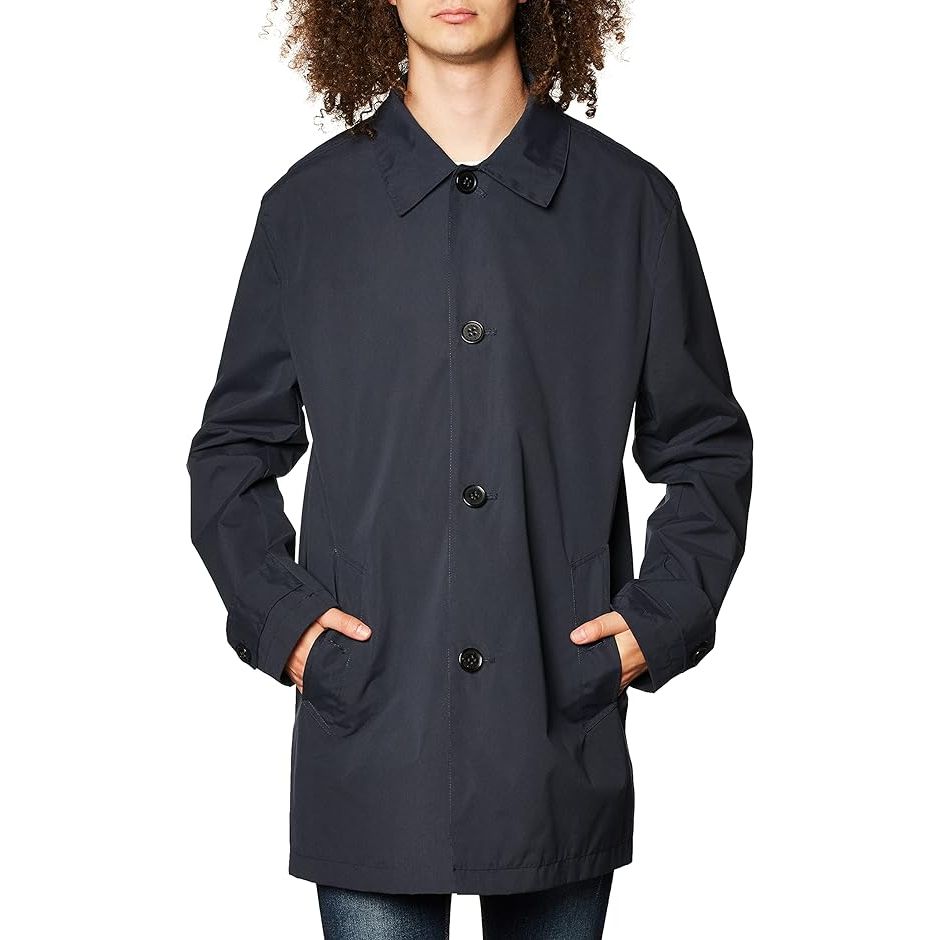 Cole Haan Men's Classic Stand Collar Rain Jacket