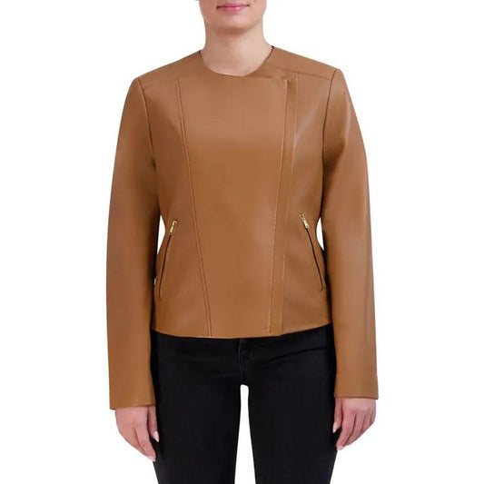 Cole Haan Women's Asymmetrical Leather Jacket - Zooloo Leather