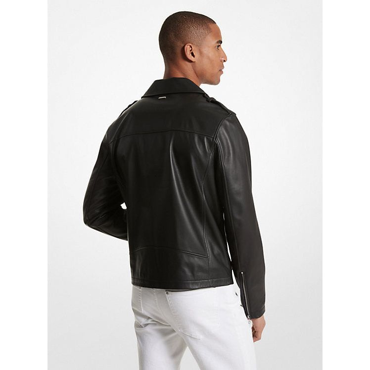 Michael Kors Men's Moto Leather Jacket