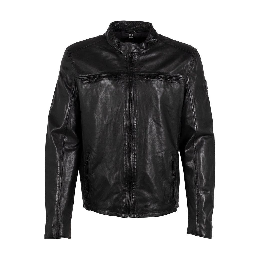 Mauritius Men's Moto Genuine Leather Jacket