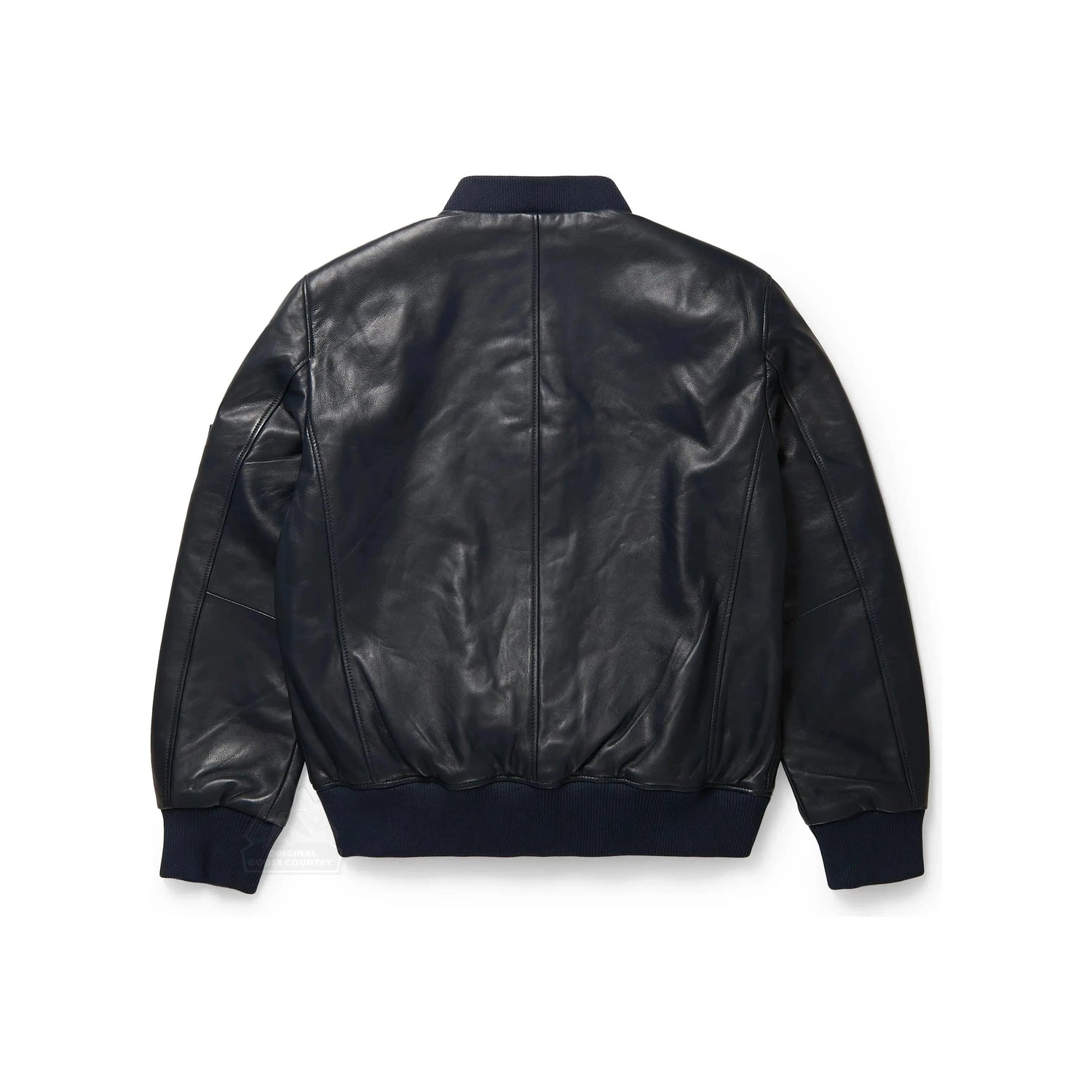 OGC Men's Flight Leather Bomber Jacket Olive - Zooloo Leather