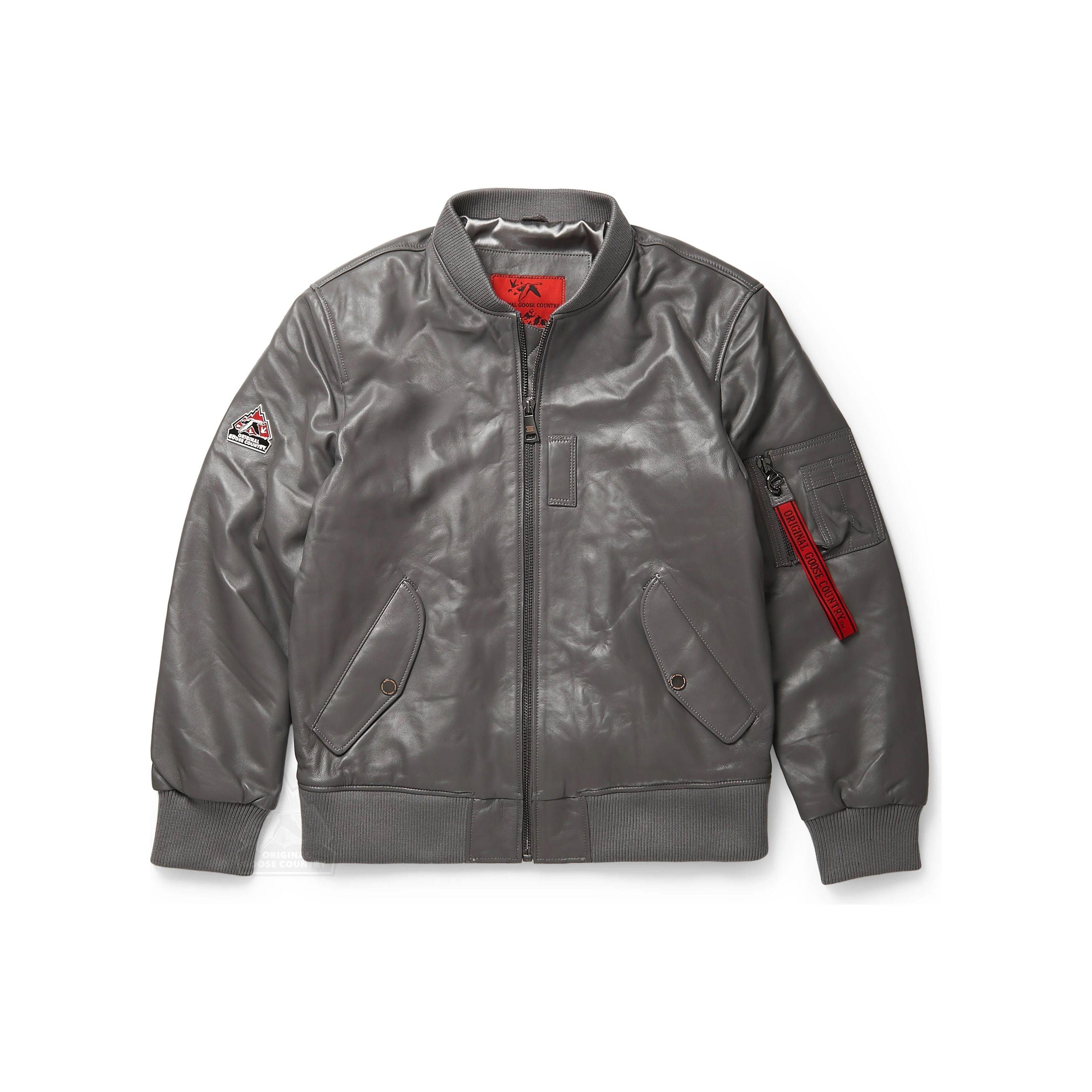 OGC Men's Flight Leather Bomber Jacket - Zooloo Leather