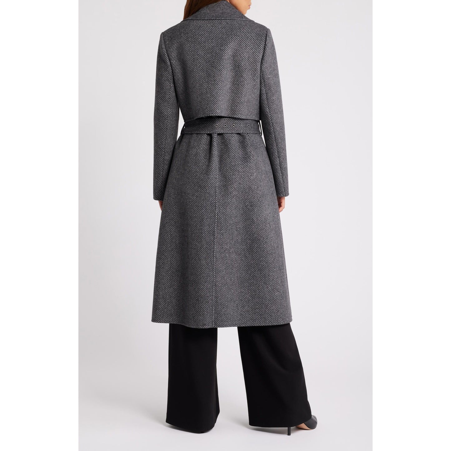 BCBGMAXAZRIA Women's Wool Trench Coat