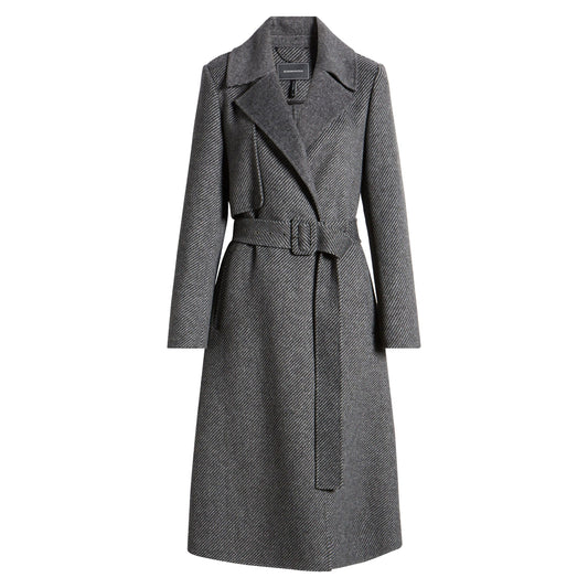 BCBGMAXAZRIA Women's Wool Trench Coat