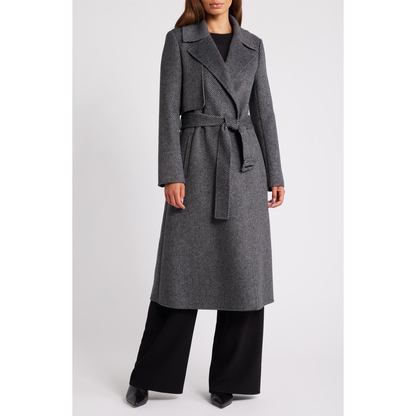 BCBGMAXAZRIA Women's Wool Trench Coat