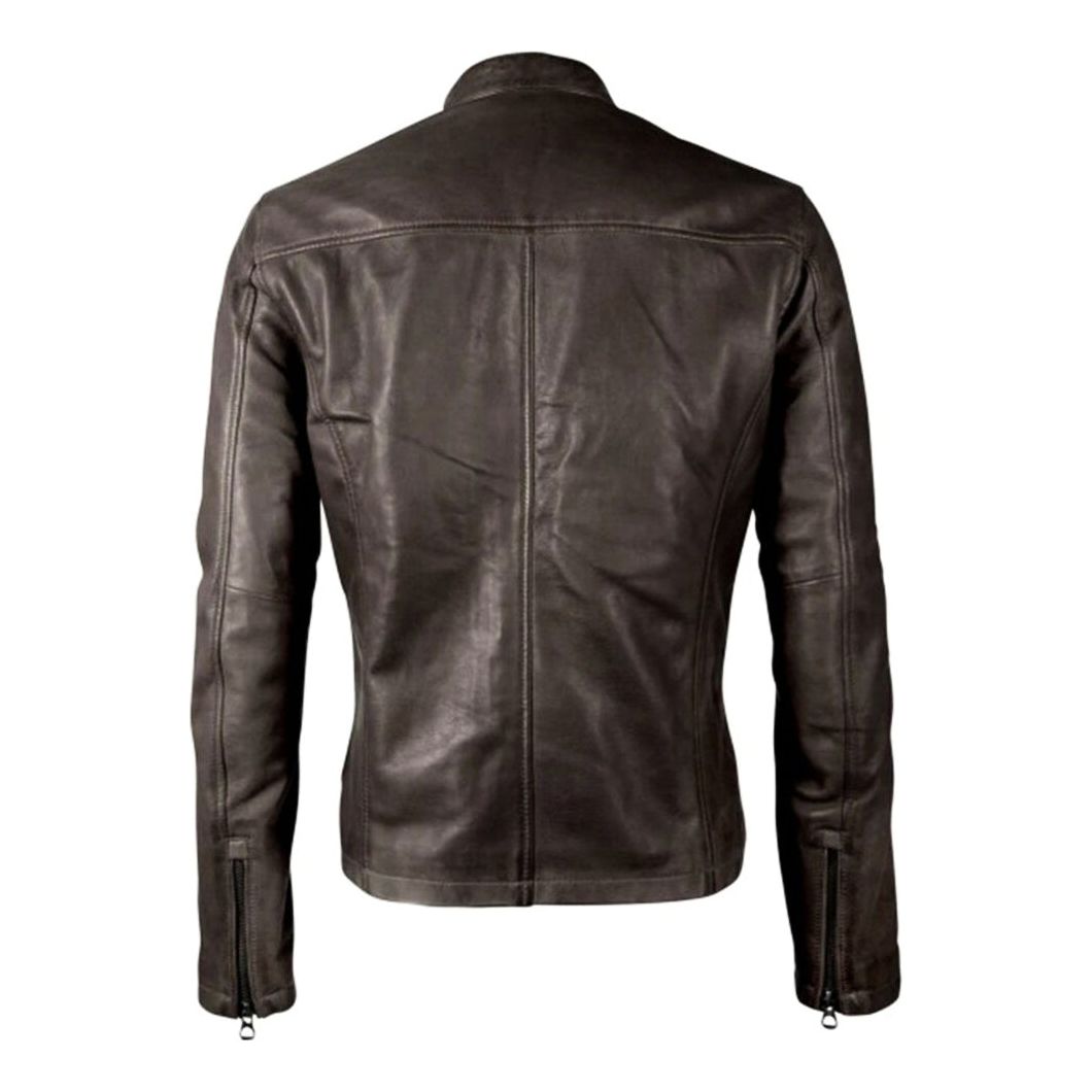 Mauritius Men's Moto Genuine Leather Jacket