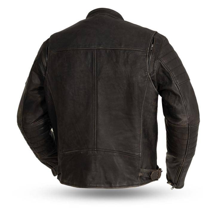 First Mfg Men's COMMUTER Biker Leather Jacket