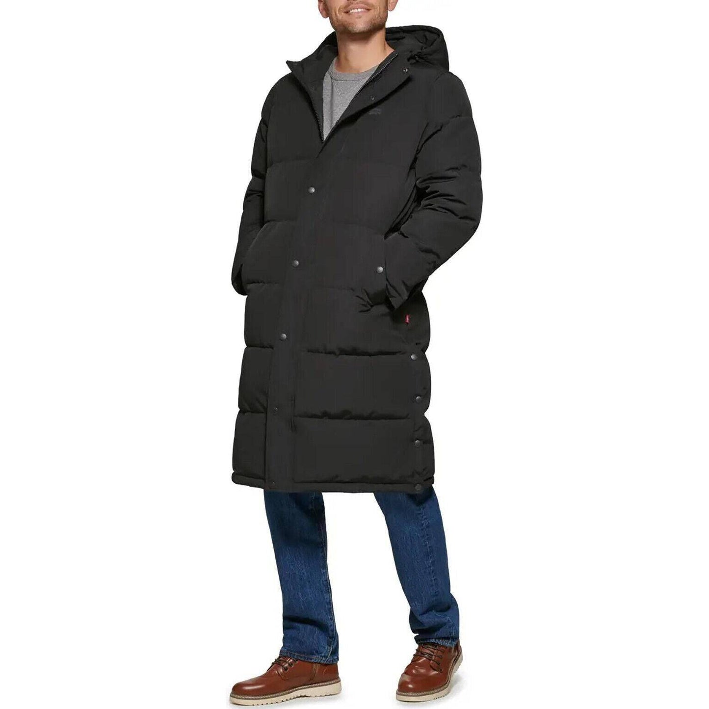 Levi's Men's Puffer Long Winter Coat - Zooloo Leather