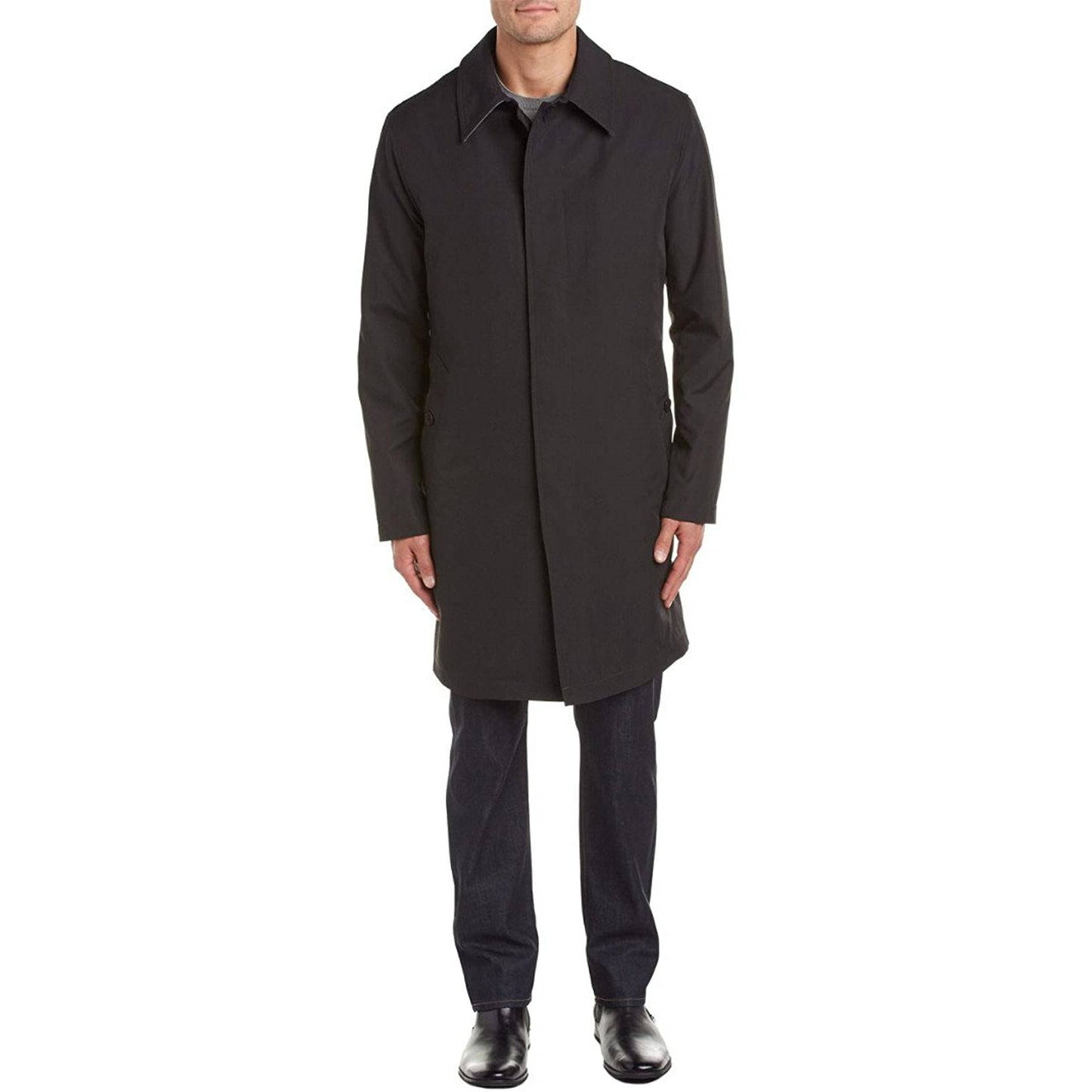 Cole Haan Men's Water Resistant Rain Coat with Removable Liner - Zooloo Leather