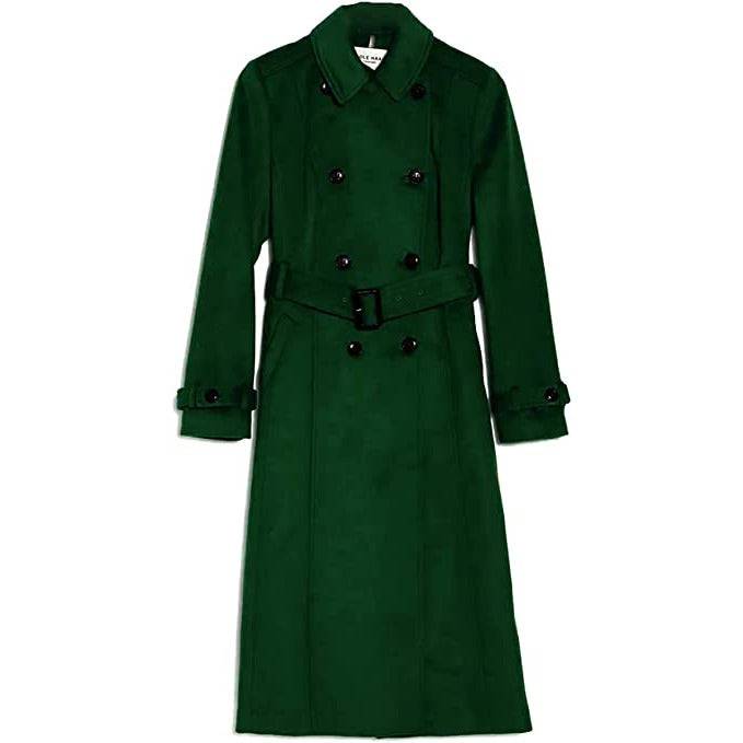 Lyinloo Fashion Women Wool Coat Trench Jacket Ladies Warm Long Overcoat  Outwear Gray M