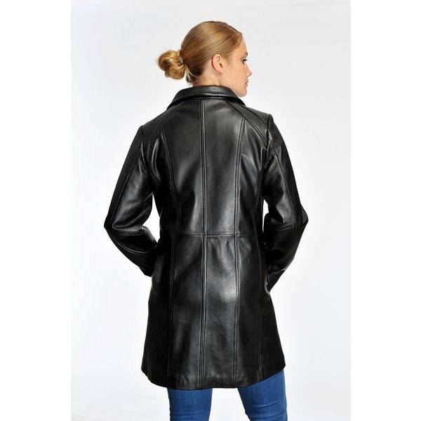 Mason & Cooper Marilyn Zip Front Leather Coat - Zooloo Leather