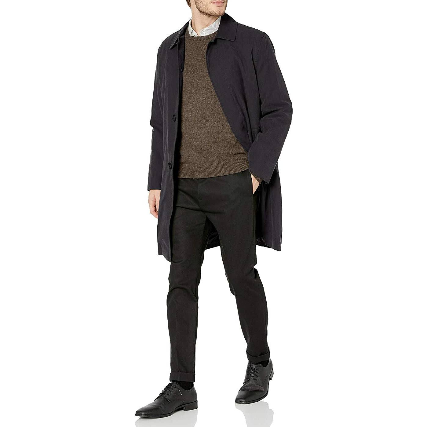 LONDON FOG Men's Durham Rain Coat with Zip-Out Body