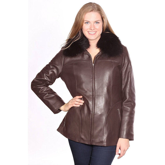 Mason & Cooper Leather Jacket with Fox Fur