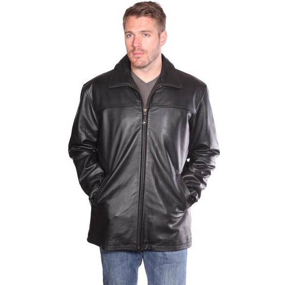 Nuborn Cowhide Zip Front Leather Jacket