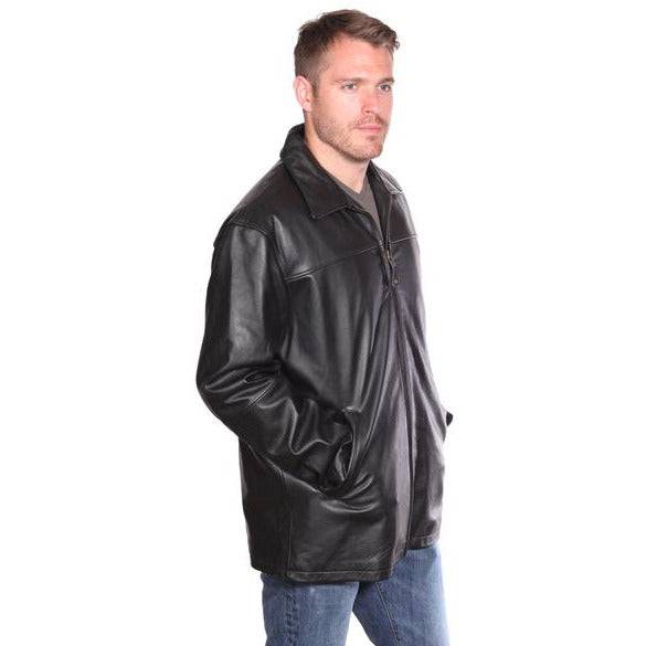 Nuborn Cowhide Zip Front Leather Jacket - Zooloo Leather