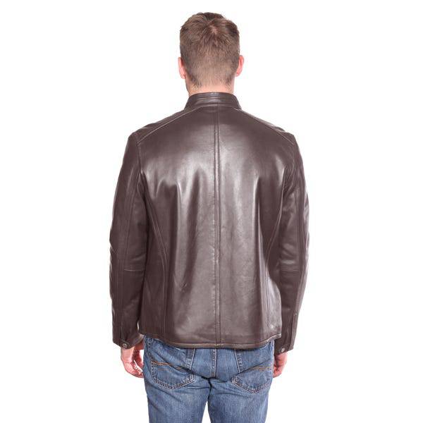 Christian NY Men's Stanton Leather Moto Jacket - Zooloo Leather