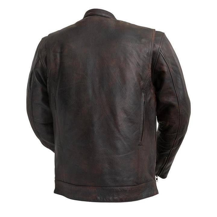 First Mfg Men's RAIDER Motorcycle Leather Jacket