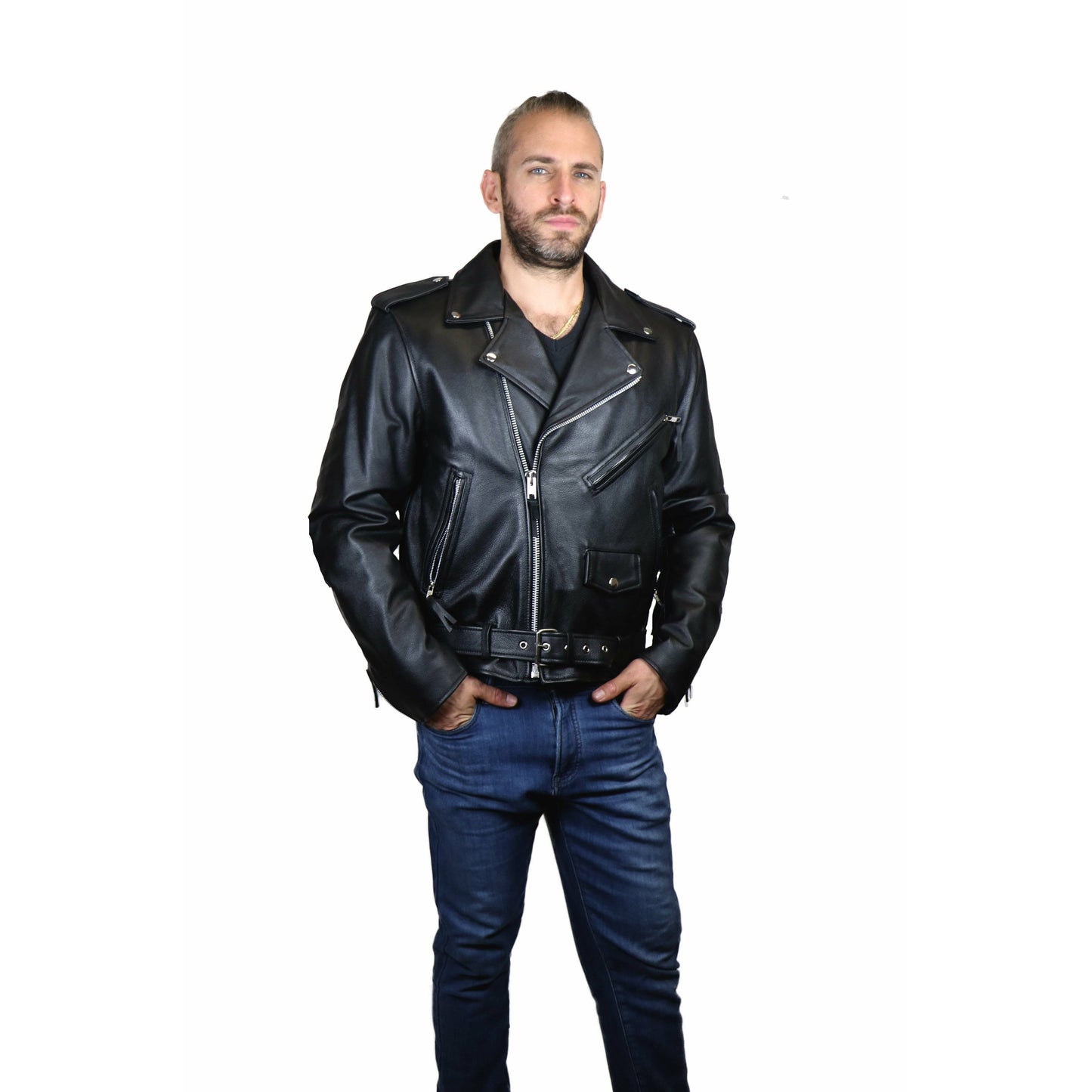 FMC Men's Superstar Moto Leather Jacket