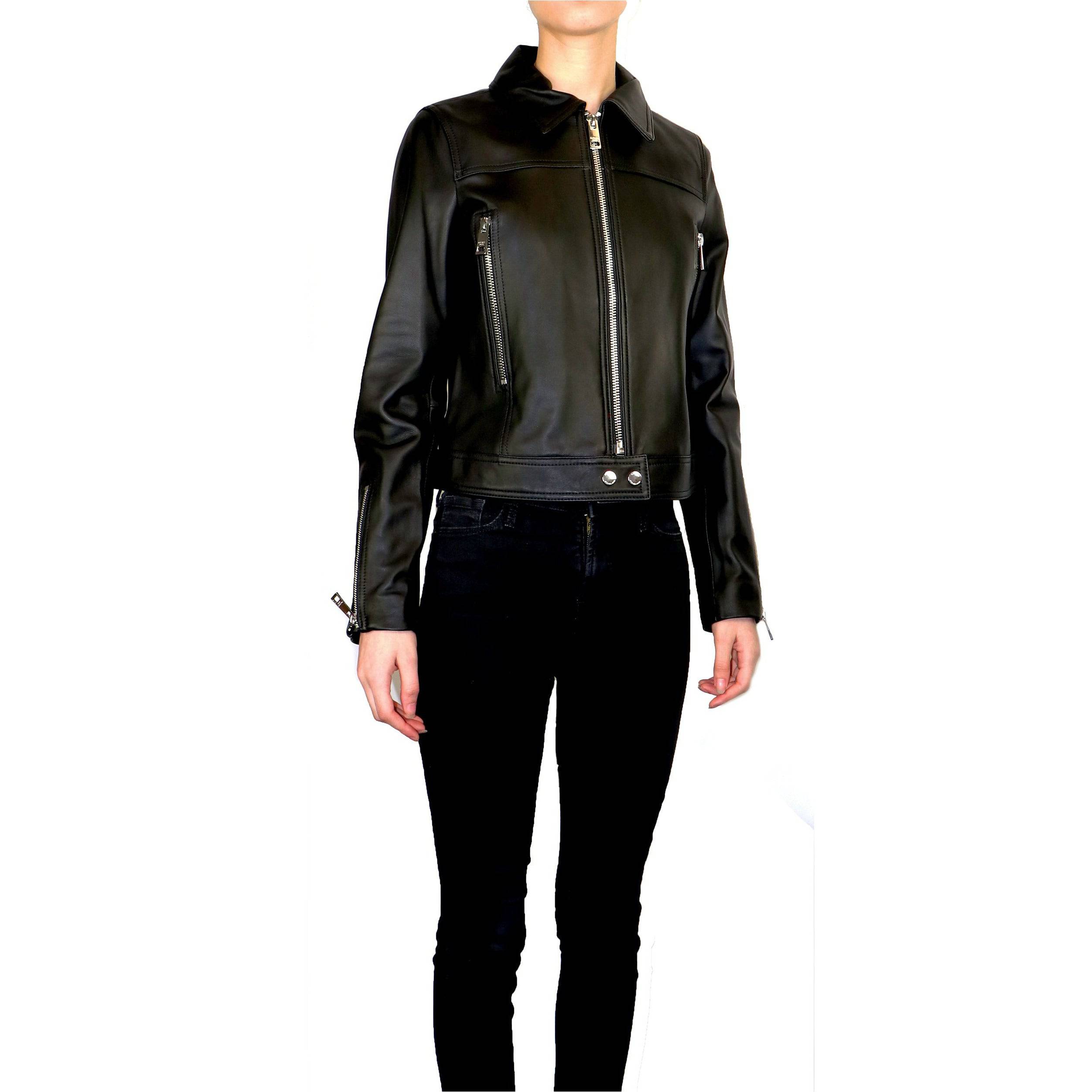 MICHAEL KORS Women's Waist Leather Jacket - Zooloo Leather