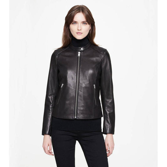 Marc New York Women's Moto Goldie Leather Jacket - Zooloo Leather