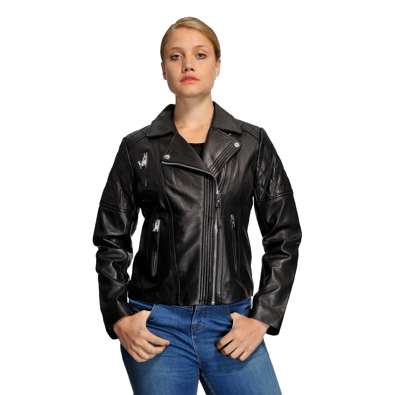 Michael Kors Ladies Leather Jacket Sale Online  benimk12tr 1689003413
