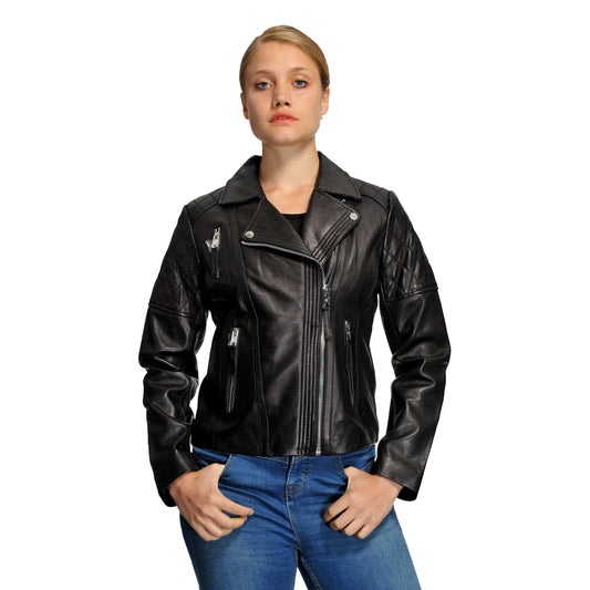 Michael Kors Women's Moto Leather Jacket - Zooloo Leather