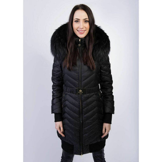TOWMY BY SNOWIMAGE Down Coat with Natural Fur
