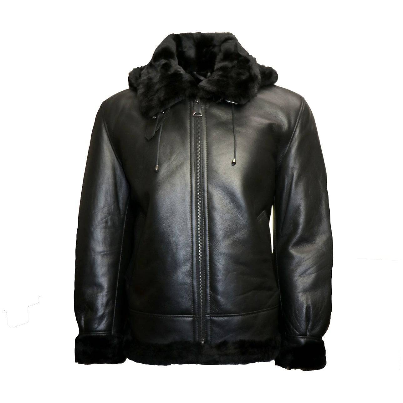 BARYA NEW YORK Men's B-3 Sheepskin shearling Jacket - Zooloo Leather