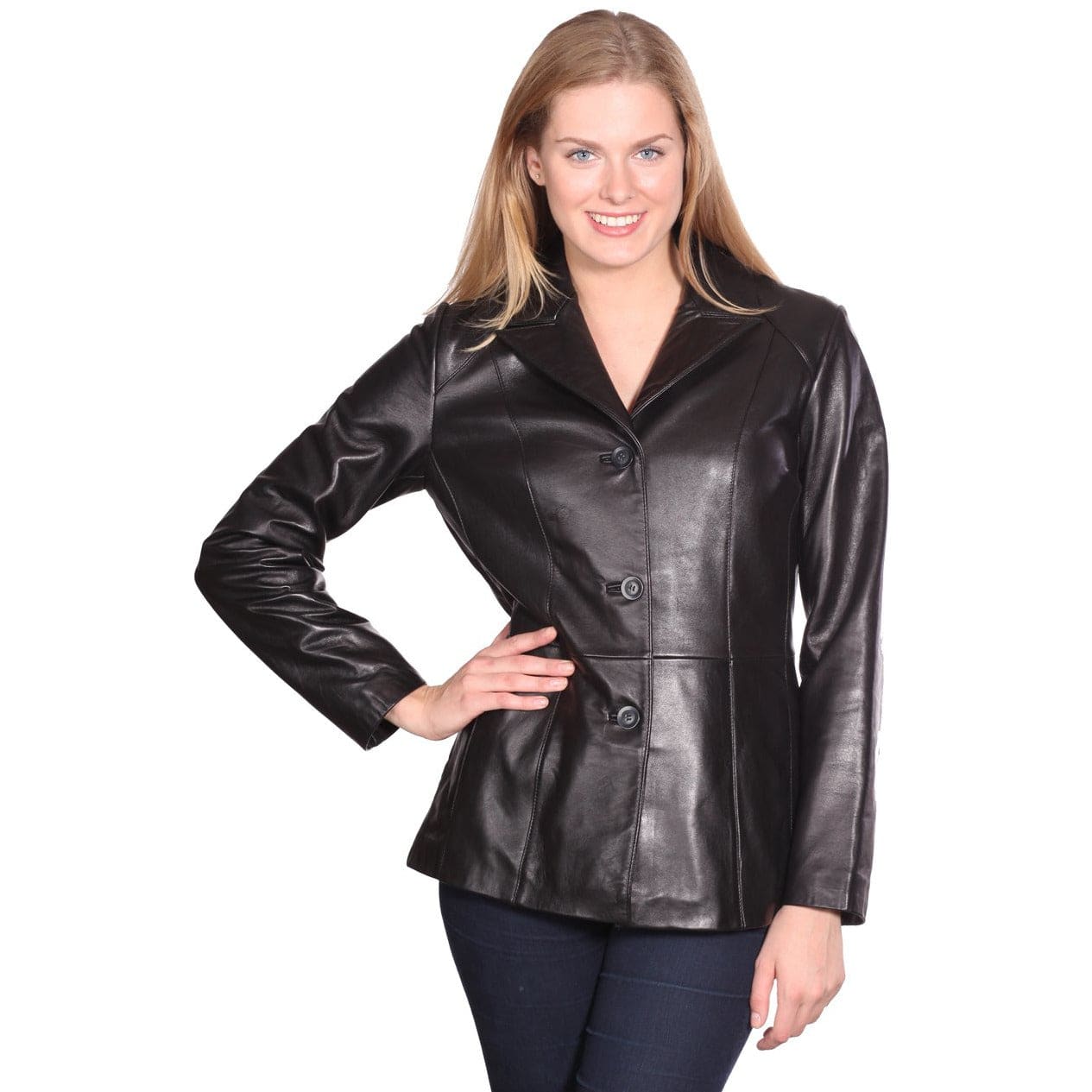 Mason & Cooper Women's Leather Blazer Jacket - Zooloo Leather