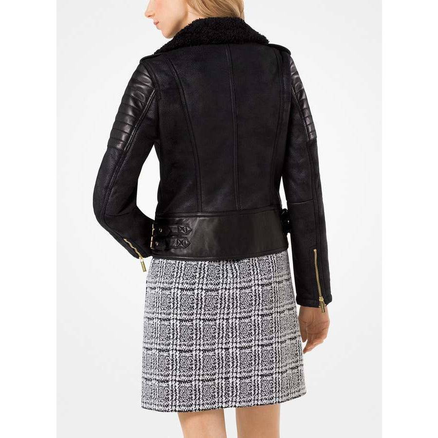 Michael Kors Women's Faux Shearling Leather Jacket