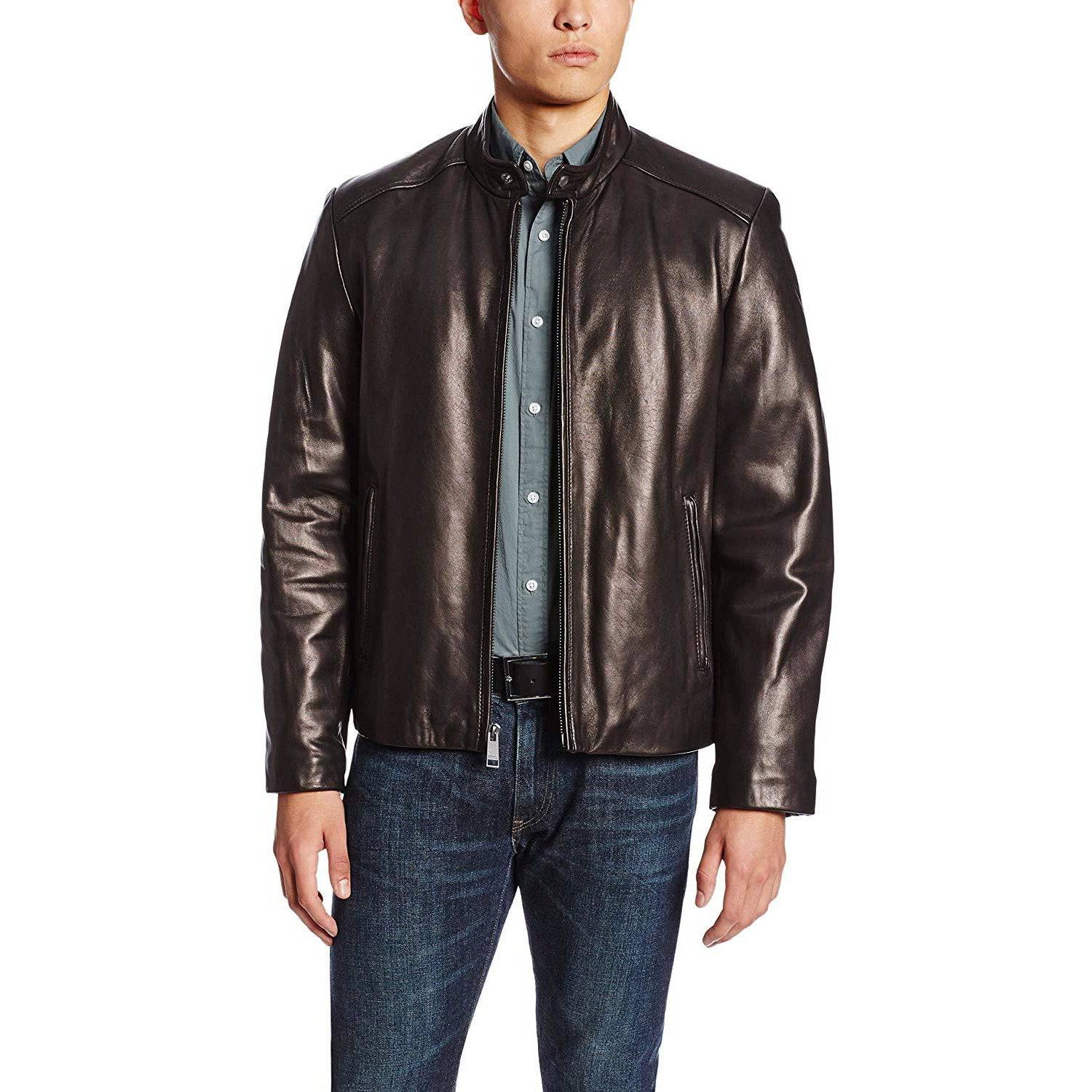 Marc New York by Andrew Marc Men's Sam Smooth Lamb Leather Jacket