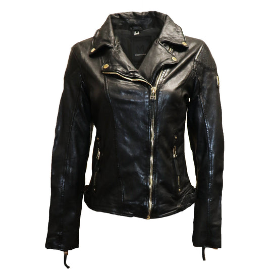 Mauritius Women's Moto Leather Jacket - Zooloo Leather