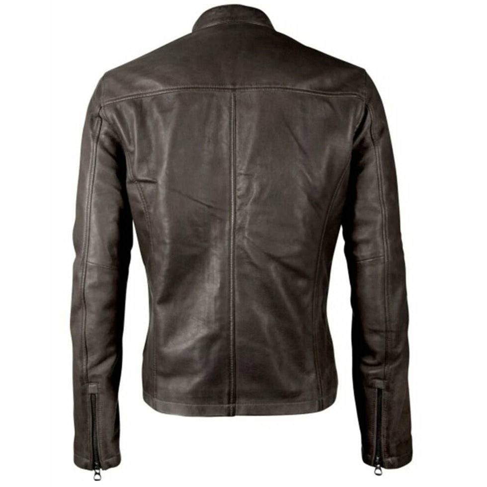 Mauritius Men's Moto Leather Jacket - Zooloo Leather
