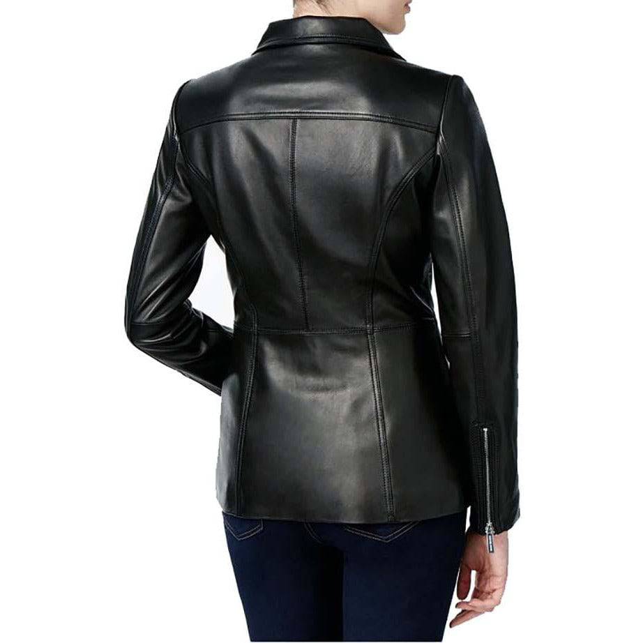 Michael Kors Women's Plus Size Scuba Leather Jacket - Zooloo Leather