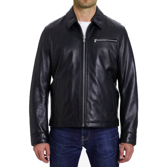 Michael Kors Men's Zip Front Leather Jacket - Zooloo Leather