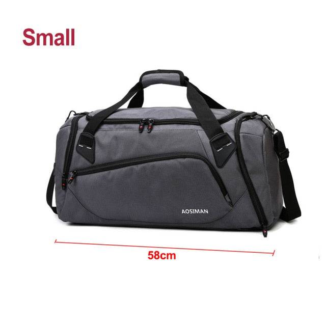 Nylon Travel Sports Gym Shoulder Bag Large Waterproof Oxford Handbags Black  Pink Color Women Men Outdoor Sport Bags
