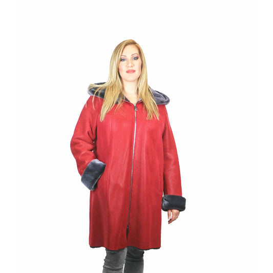 Zooloo Women's Sheepskin Shearling Winter Coat - Zooloo Leather