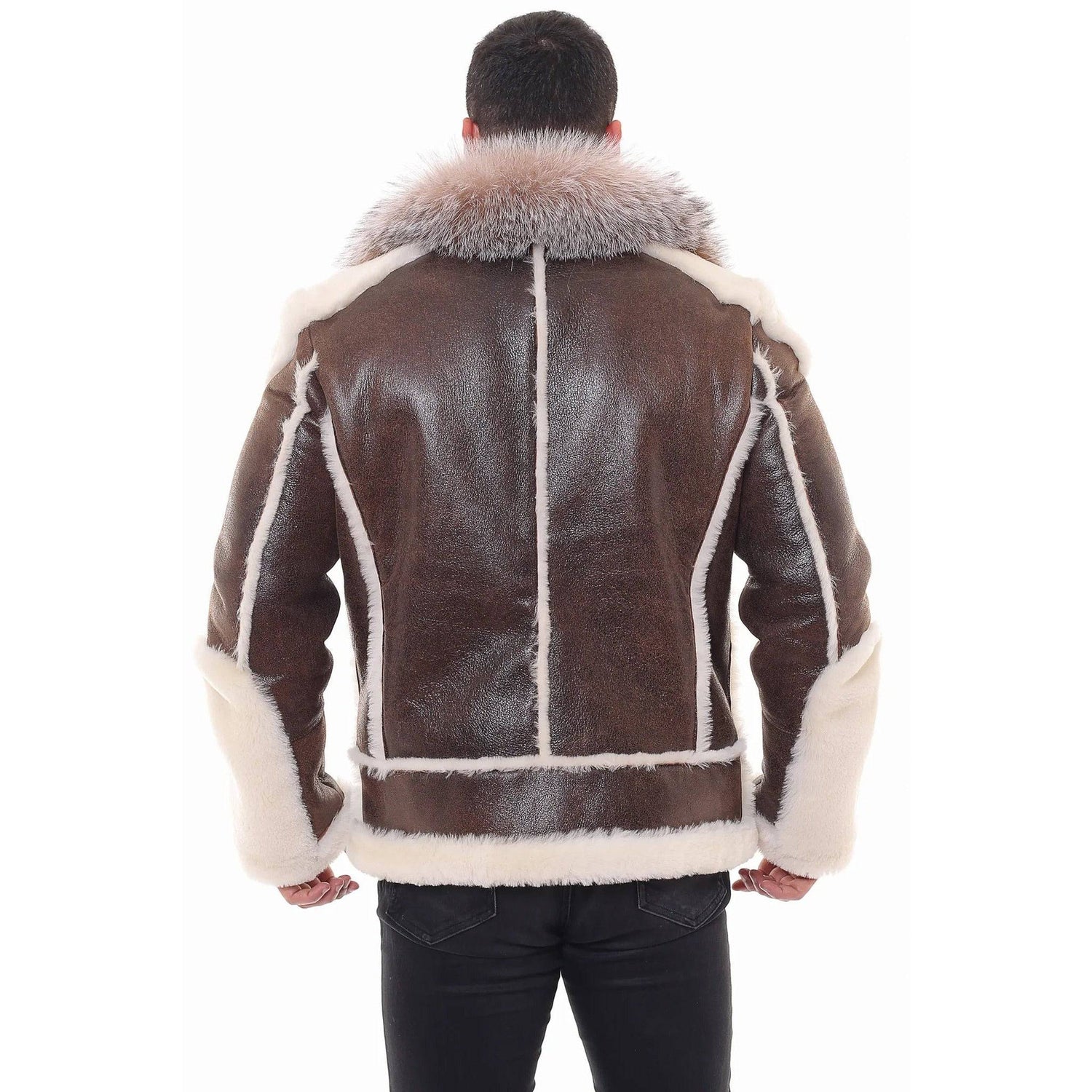 BARYA NEW YORK Men's Shearling Coat - Zooloo Leather