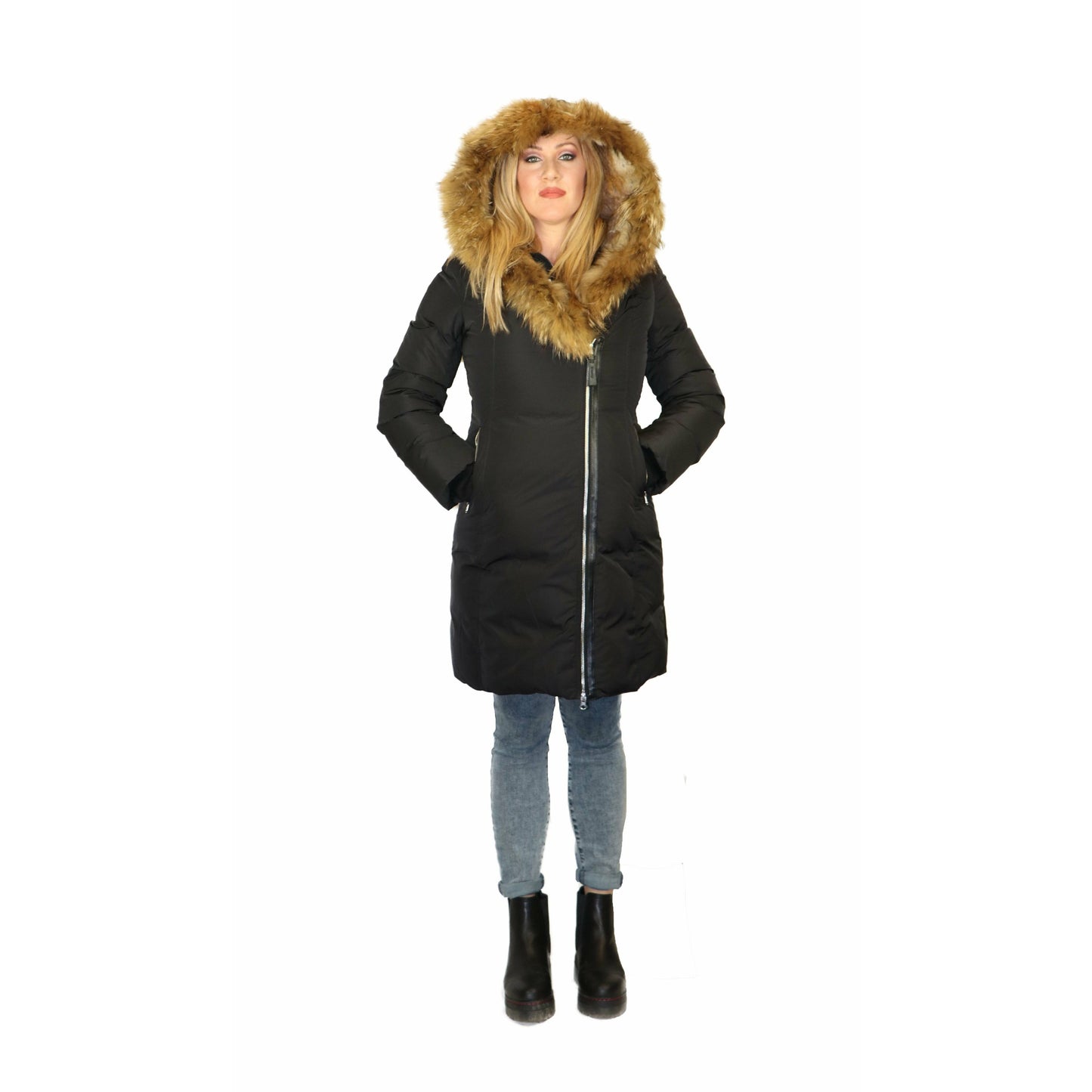 TOWMY BY SNOWIMAGE Down Coat with Real Fur - Zooloo Leather