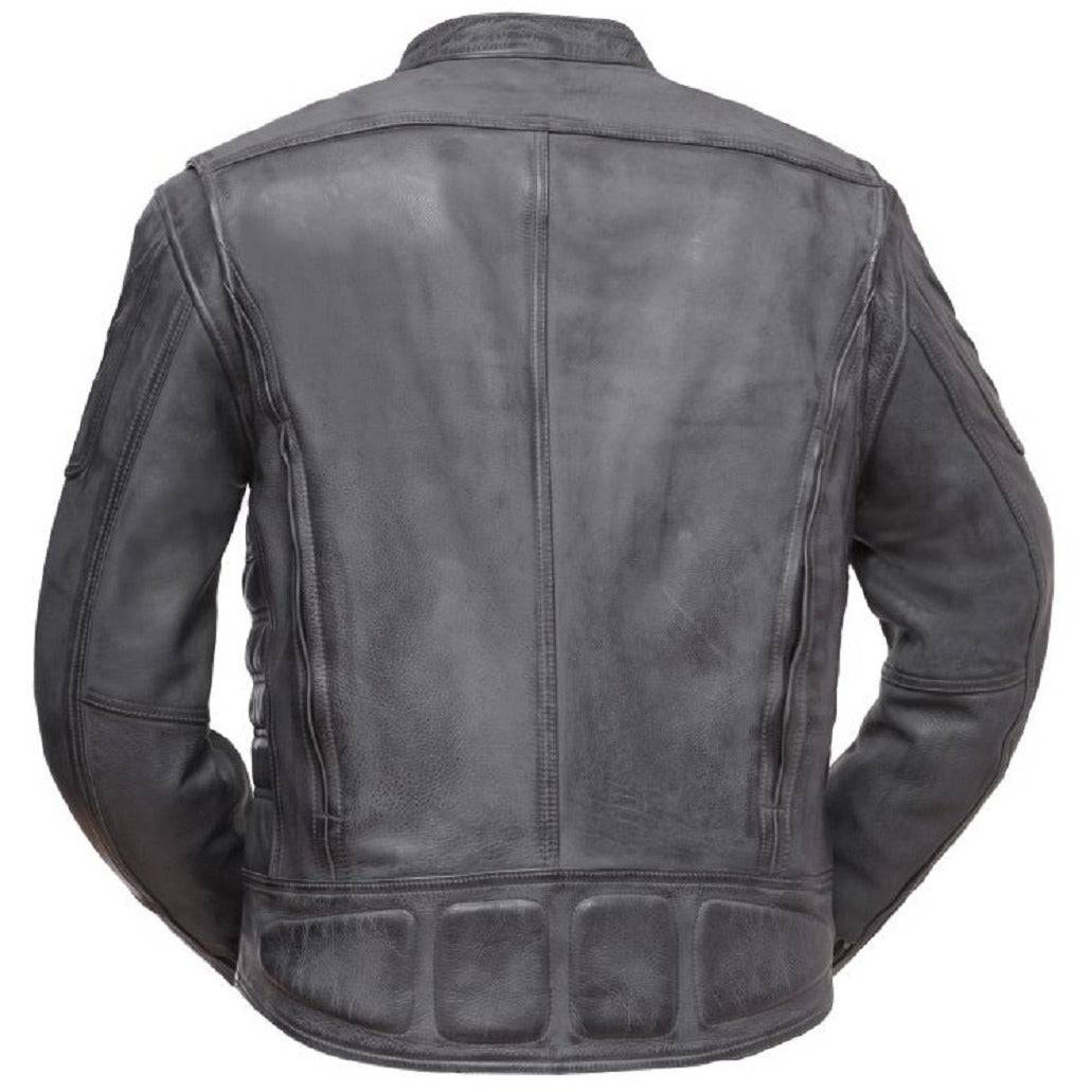 First Manufacturing Men's Warrior King Motorcycle Leather Jacket